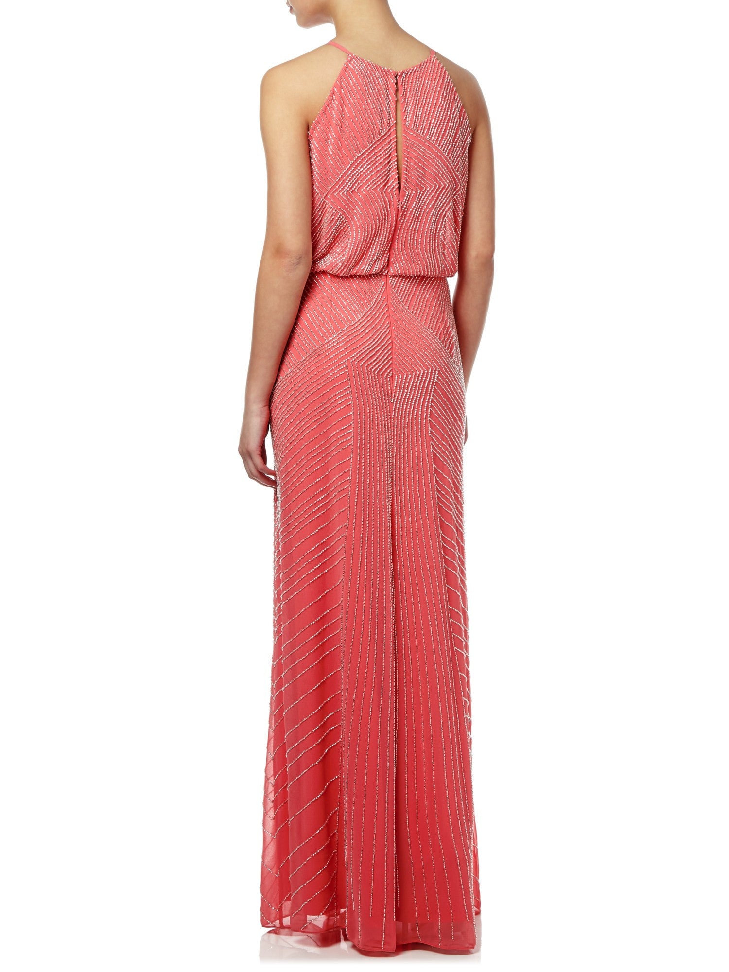 Aidan Mattox Beaded Blouson Gown ...